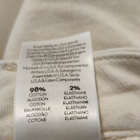 MOTHER. Women's White Frayed Hem Pants - Picture 10 of 16